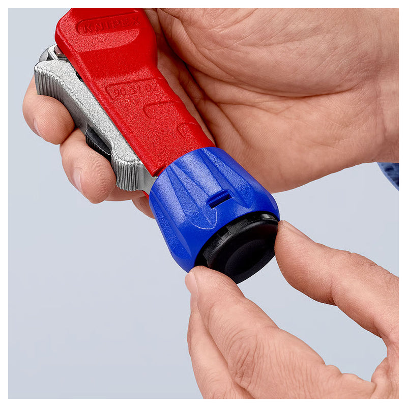 Dao cắt ống đồng, Inox KNIPEX 90 31 02 SB chiều dài 180mm, đường kính cắt từ 6mm - 35mm