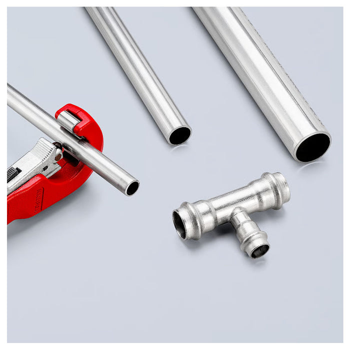 Dao cắt ống đồng, Inox KNIPEX 90 31 02 SB chiều dài 180mm, đường kính cắt từ 6mm - 35mm