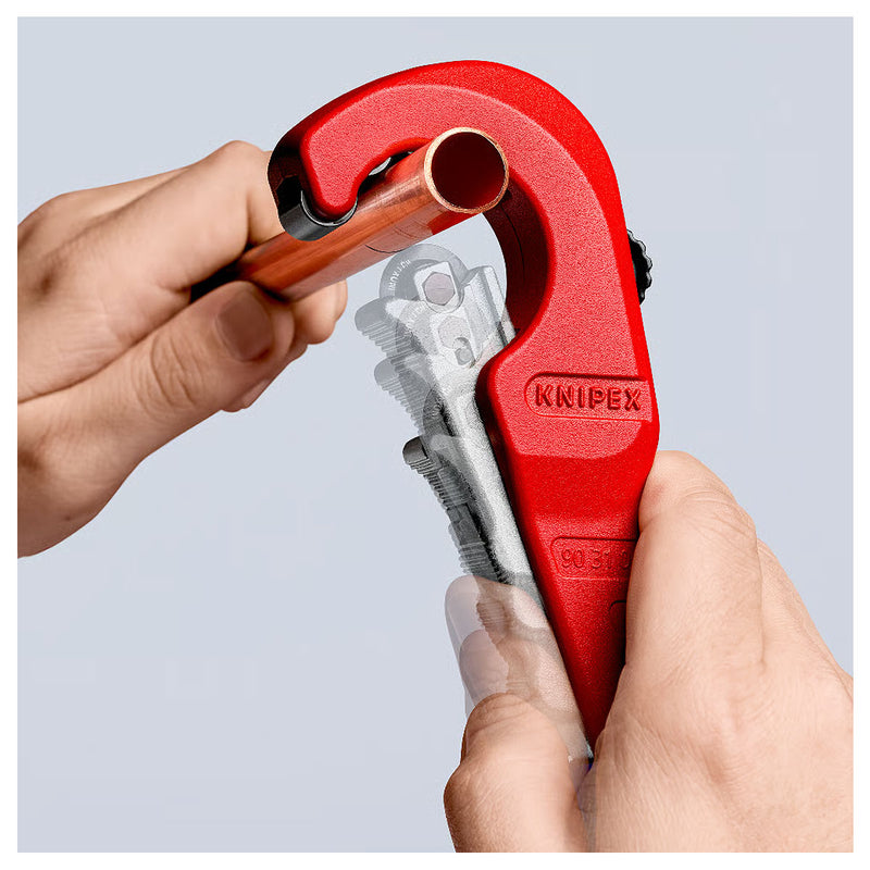 Dao cắt ống đồng, Inox KNIPEX 90 31 02 SB chiều dài 180mm, đường kính cắt từ 6mm - 35mm