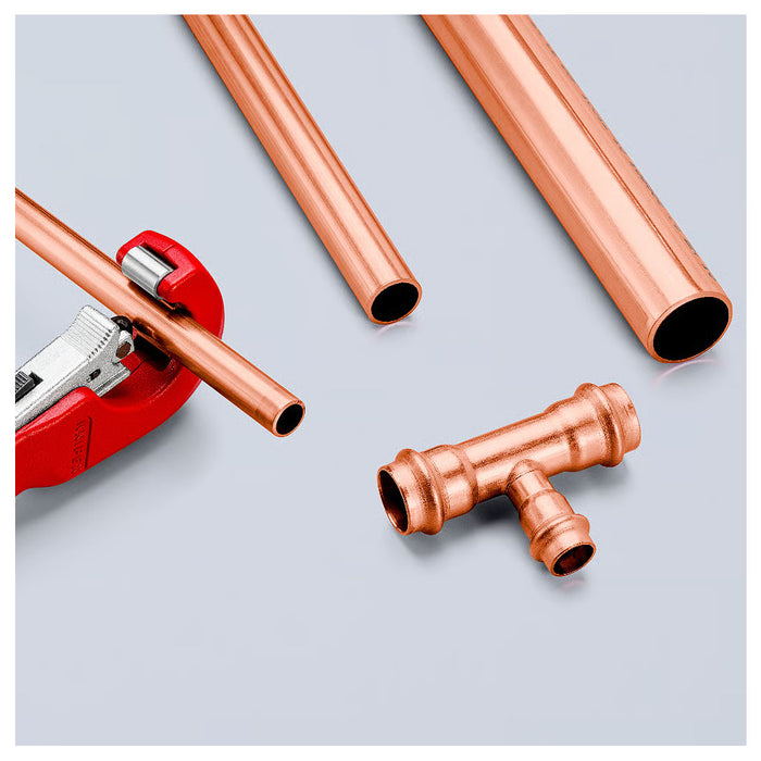 Dao cắt ống đồng, Inox KNIPEX 90 31 02 SB chiều dài 180mm, đường kính cắt từ 6mm - 35mm