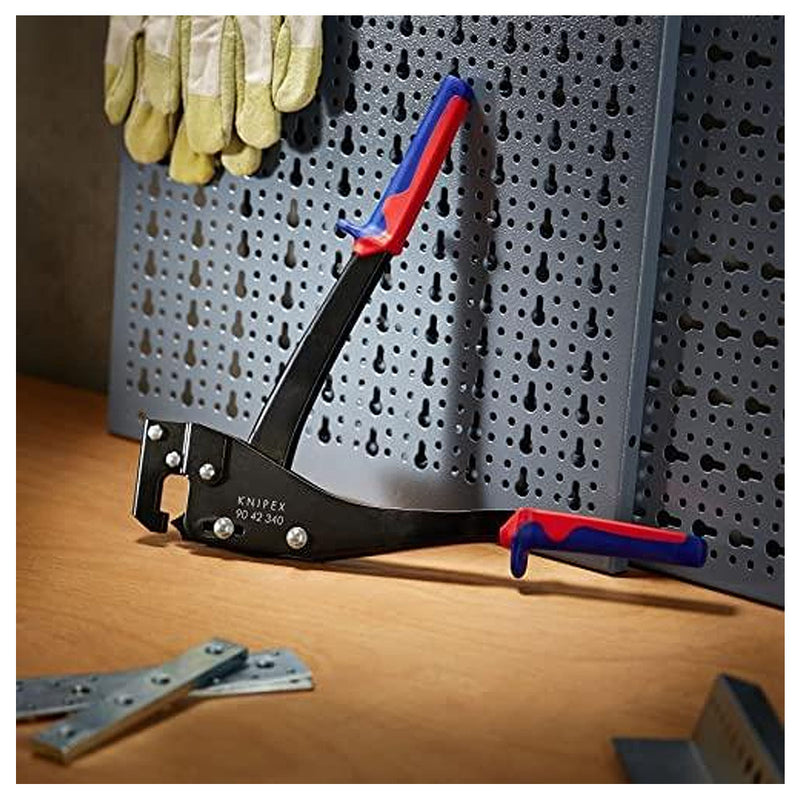 Kìm dột lổ khung xương thạch cao, máng điện, tấm thép mỏng KNIPEX chiều dài từ 250mm - 340mm, tay cầm bọc nhựa chống trượt