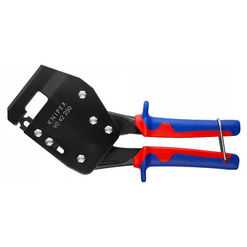 Kìm dột lổ khung xương thạch cao, máng điện, tấm thép mỏng KNIPEX chiều dài từ 250mm - 340mm, tay cầm bọc nhựa chống trượt