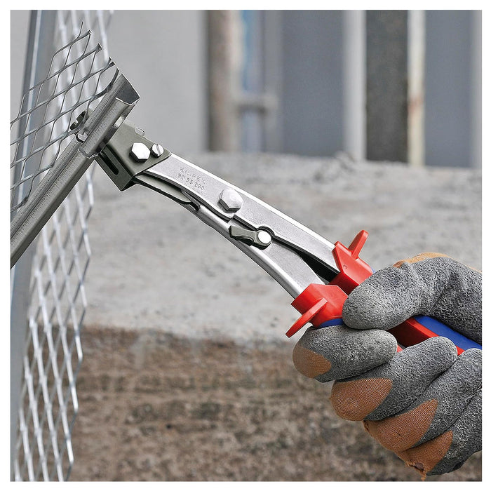 Kìm cắt tôn, kim loại mỏng KNIPEX 90 55 280 chiều dài 280mm, mạ Niken, tay cầm bọc nhựa chống trượt