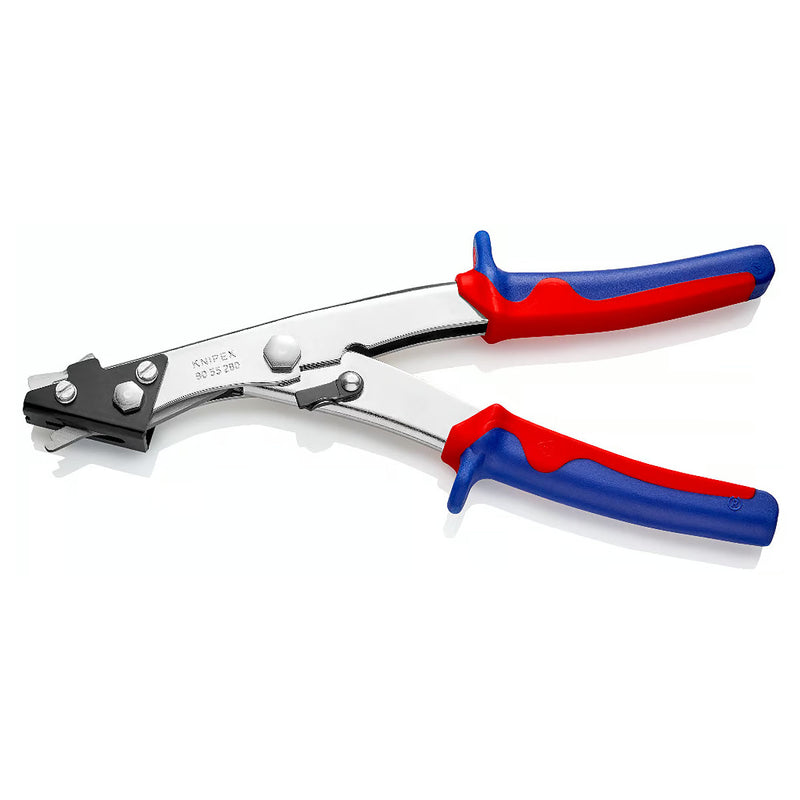Kìm cắt tôn, kim loại mỏng KNIPEX 90 55 280 chiều dài 280mm, mạ Niken, tay cầm bọc nhựa chống trượt