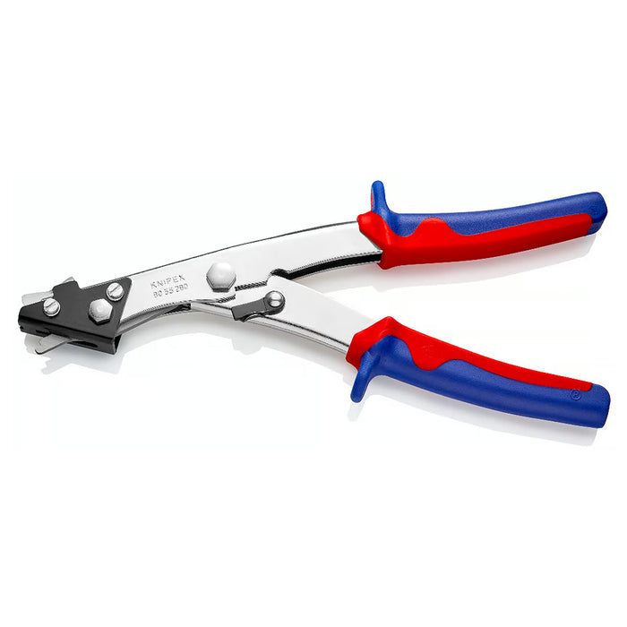 Kìm cắt tôn, kim loại mỏng KNIPEX 90 55 280 chiều dài 280mm, mạ Niken, tay cầm bọc nhựa chống trượt