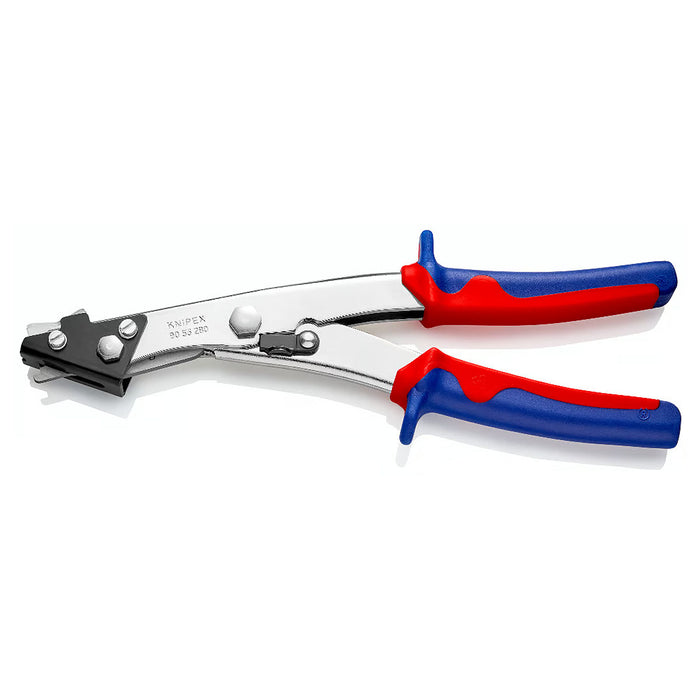 Kìm cắt tôn, kim loại mỏng KNIPEX 90 55 280 chiều dài 280mm, mạ Niken, tay cầm bọc nhựa chống trượt