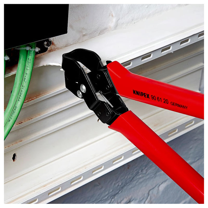 Kìm cắt rãnh ống nhựa KNIPEX chiều dài 250mm, mạ đen nhám, tay cầm bọc nhựa chống trượt