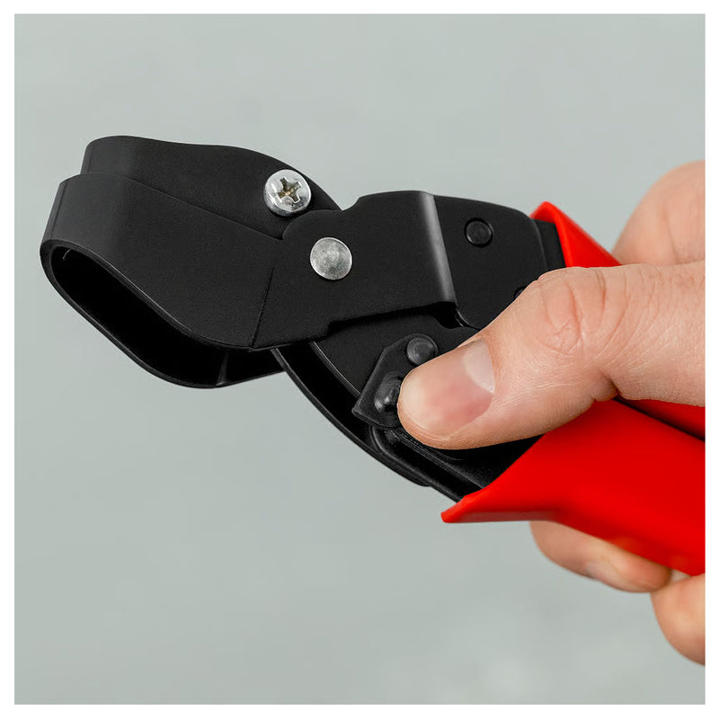 Kìm cắt rãnh ống nhựa KNIPEX chiều dài 250mm, mạ đen nhám, tay cầm bọc nhựa chống trượt