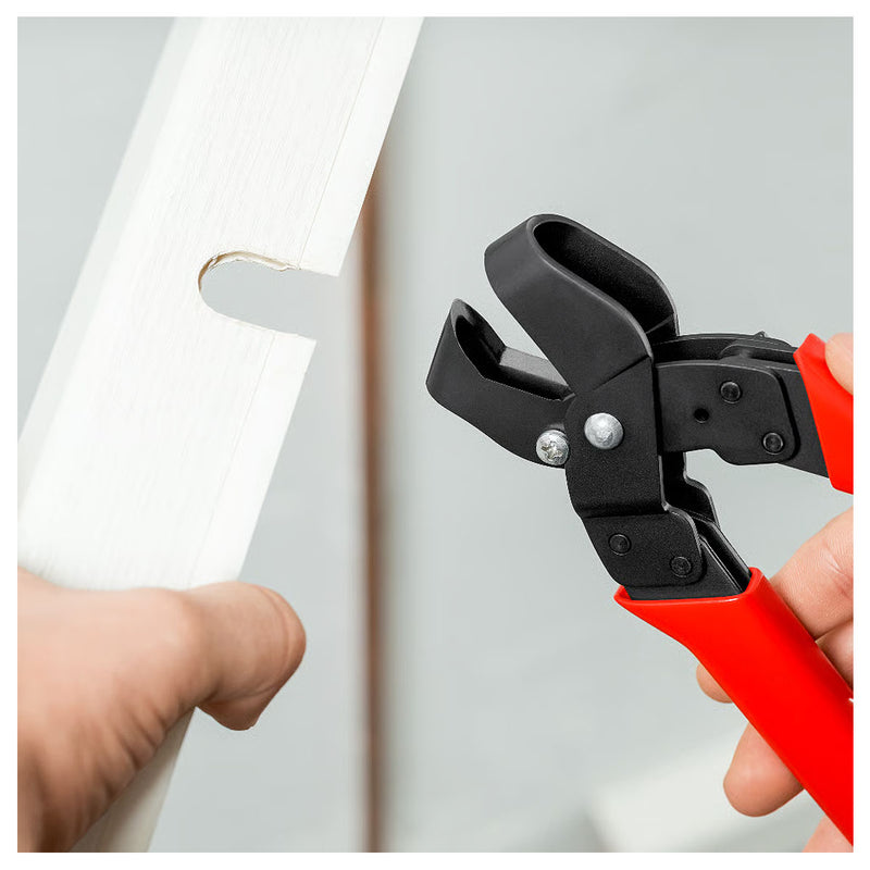 Kìm cắt rãnh ống nhựa KNIPEX chiều dài 250mm, mạ đen nhám, tay cầm bọc nhựa chống trượt