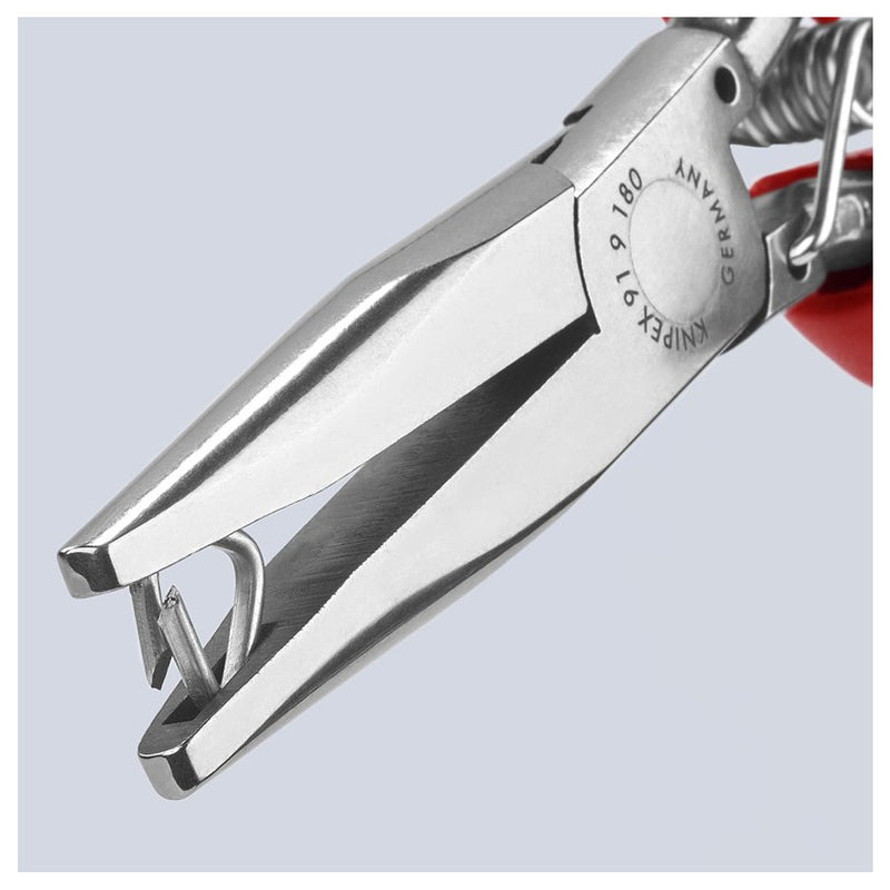 Kìm bấm vòng kẹp Hog Rings KNIPEX 91 92 180 chiều dài 185mm, tay cầm bọc nhựa chống trượt