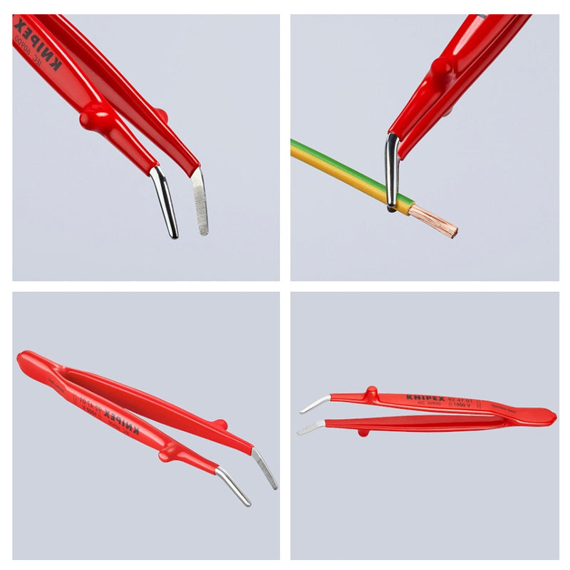 Bộ nhíp gắp linh kiện điện tử, cách điện 1000V 5 chi tiết KNIPEX 92 00 04