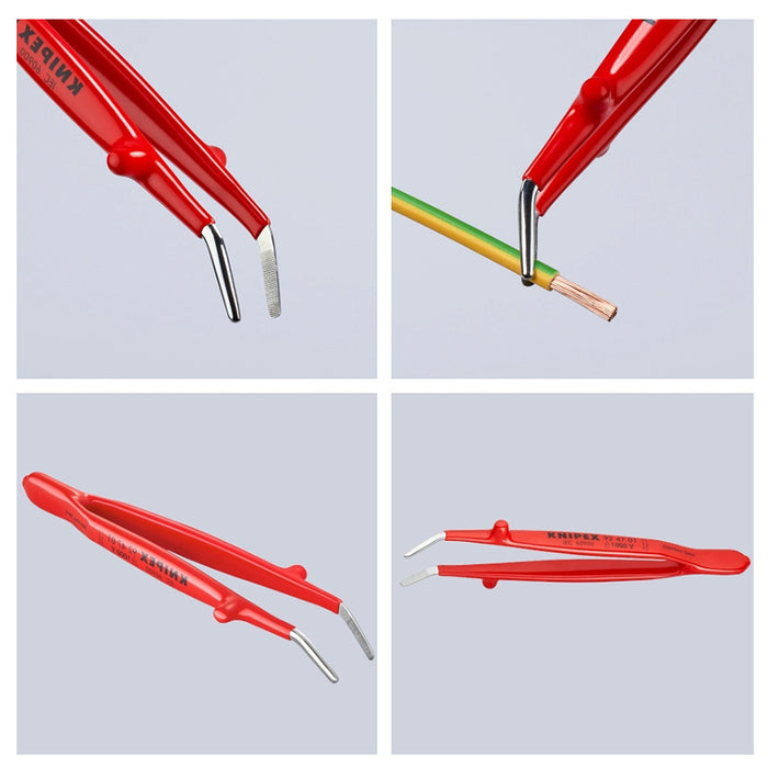 Bộ nhíp gắp linh kiện điện tử, cách điện 1000V 5 chi tiết KNIPEX 92 00 04