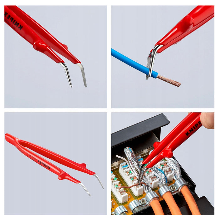 Bộ nhíp gắp linh kiện điện tử, cách điện 1000V 5 chi tiết KNIPEX 92 00 04