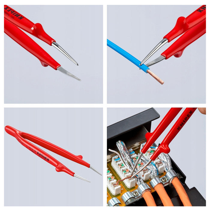 Bộ nhíp gắp linh kiện điện tử, cách điện 1000V 5 chi tiết KNIPEX 92 00 04