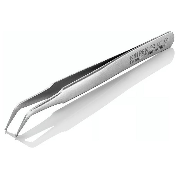 Nhíp gắp linh kiện điện tử SMD, mũi cong 45° KNIPEX 92 01 01 kích thước đầu mũi 0.33 x 1.6mm