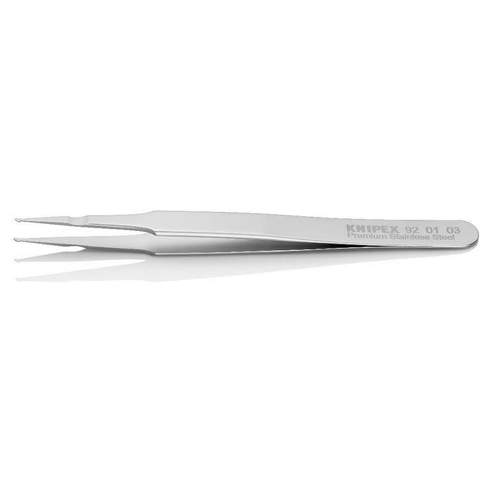 Nhíp gắp linh kiện điện tử SMD, mũi thẳng KNIPEX 92 01 03 kích thước đầu mũi 0.3 x 1.5mm