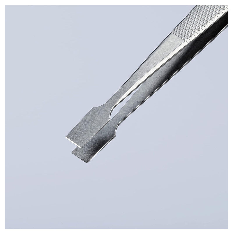 Nhíp gắp linh kiện điện tử dòng Universal, mũi bè KNIPEX 92 01 05 kích thước đầu mũi 0.17 x 6.0mm