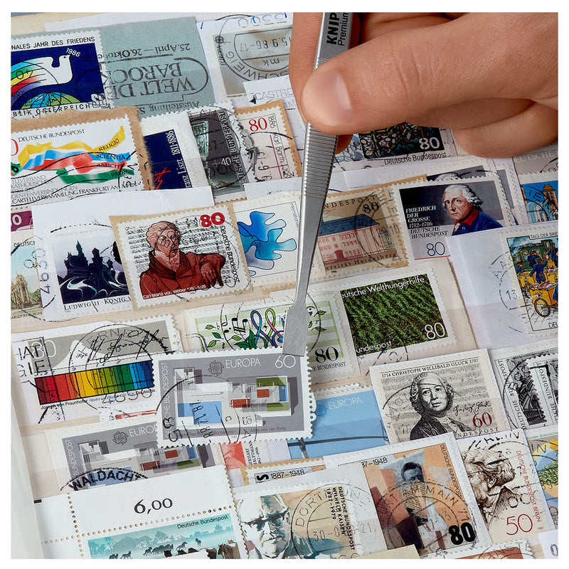 Nhíp gắp linh kiện điện tử dòng Universal, mũi bè KNIPEX 92 01 05 kích thước đầu mũi 0.17 x 6.0mm