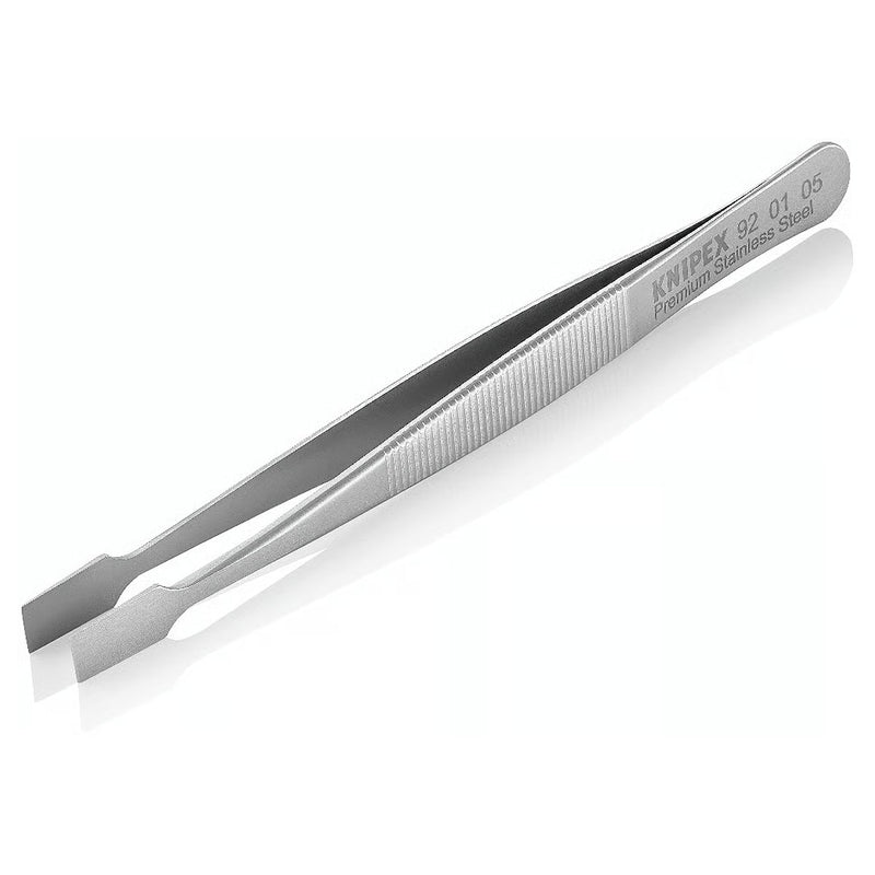 Nhíp gắp linh kiện điện tử dòng Universal, mũi bè KNIPEX 92 01 05 kích thước đầu mũi 0.17 x 6.0mm