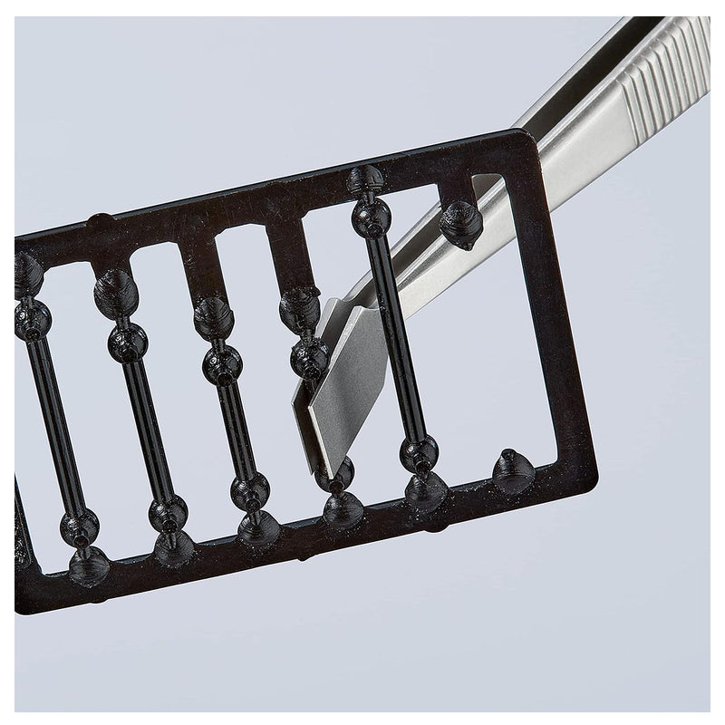 Nhíp gắp linh kiện điện tử dòng Universal, mũi bè cong 30° KNIPEX 92 01 06 kích thước đầu mũi 0.17 x 6.0mm