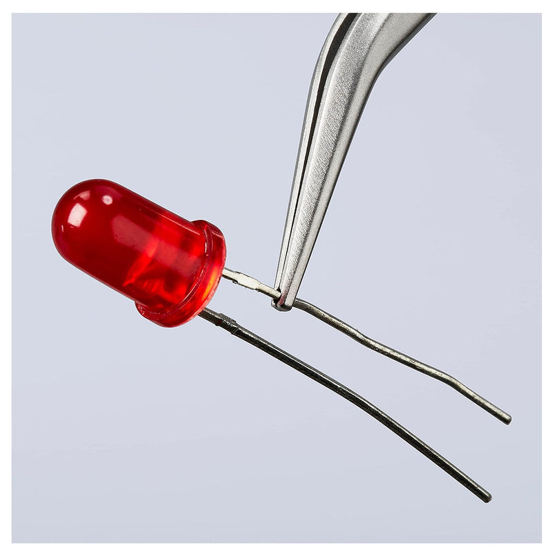 Nhíp gắp linh kiện điện tử SMD, mũi cong 30° KNIPEX 92 02 54 kích thước đầu mũi 0.6 x 0.9mm