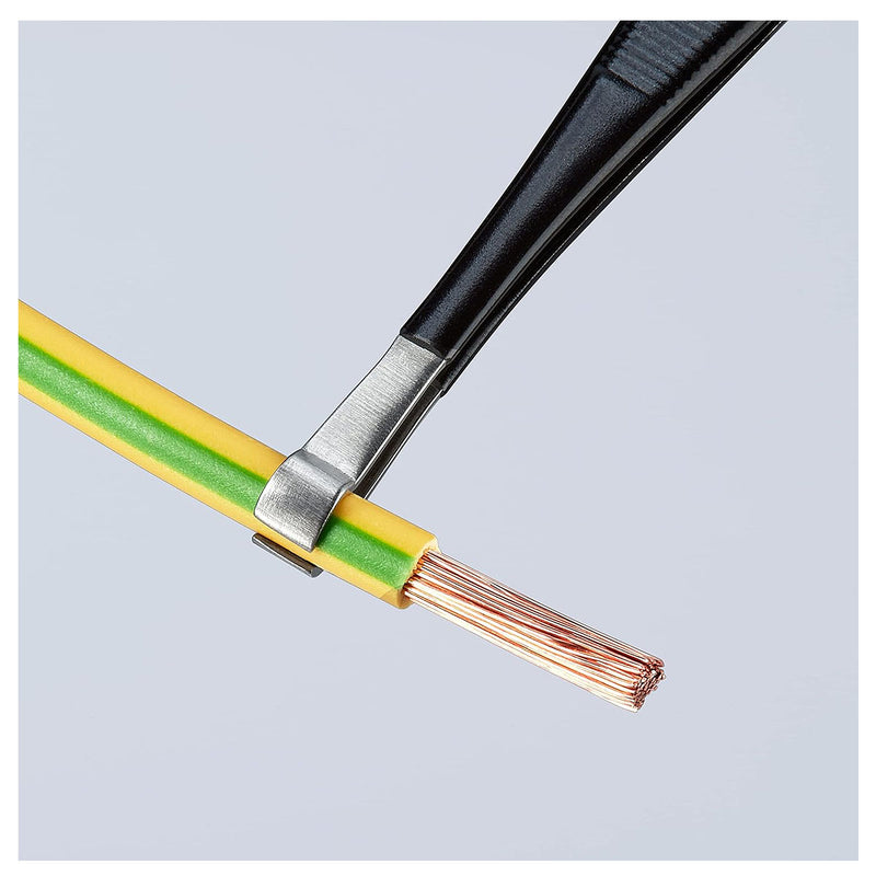 Nhíp gắp linh kiện điện tử THT/PIH, chống tĩnh điện KNIPEX 92 08 79 ESD kích thước 2.5 x 4.0mm