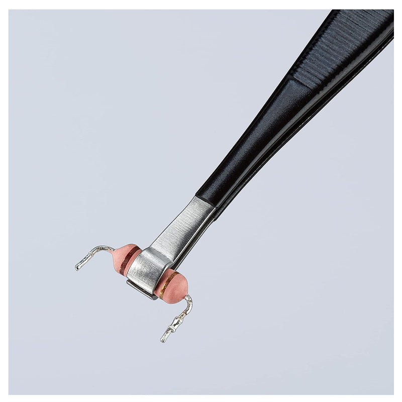 Nhíp gắp linh kiện điện tử THT/PIH, chống tĩnh điện KNIPEX 92 08 79 ESD kích thước 2.5 x 4.0mm