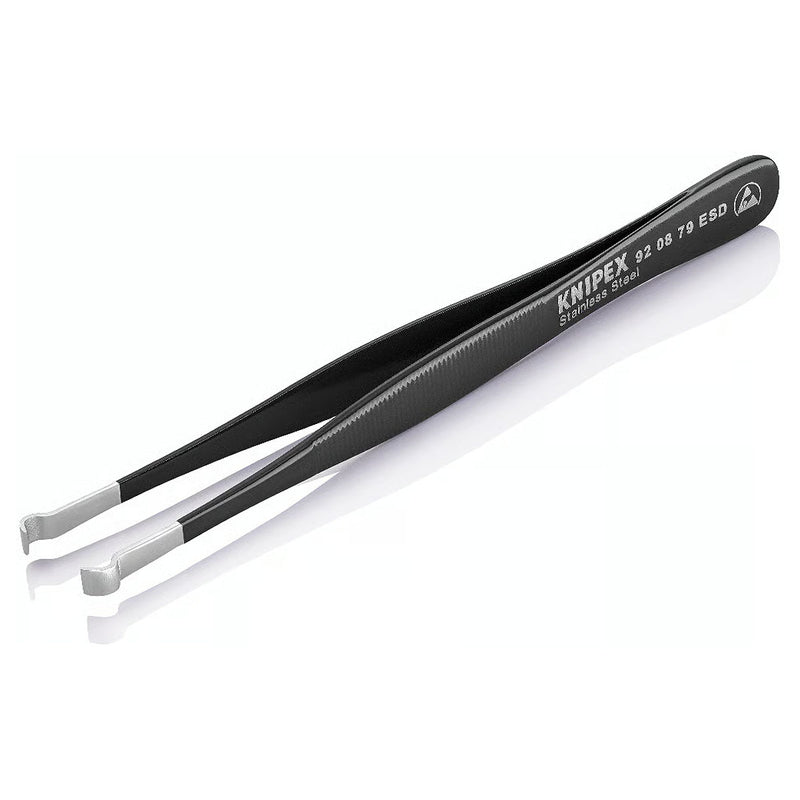 Nhíp gắp linh kiện điện tử THT/PIH, chống tĩnh điện KNIPEX 92 08 79 ESD kích thước 2.5 x 4.0mm