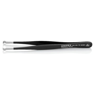 Nhíp gắp linh kiện điện tử THT/PIH, chống tĩnh điện KNIPEX 92 08 79 ESD kích thước 2.5 x 4.0mm