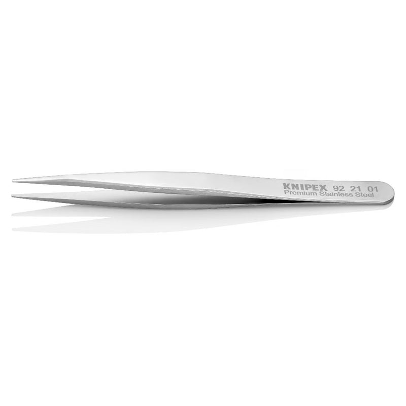 Nhíp gắp linh kiện điện tử, mũi nhọn KNIPEX 92 21 01 kích thước đầu mũi 0.5 x 0.9mm