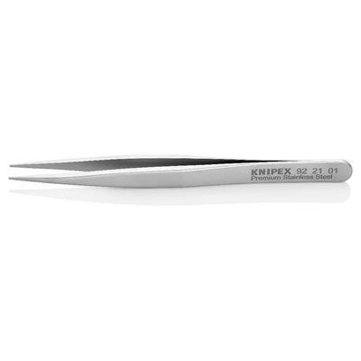 Nhíp gắp linh kiện điện tử, mũi nhọn KNIPEX 92 21 01 kích thước đầu mũi 0.5 x 0.9mm
