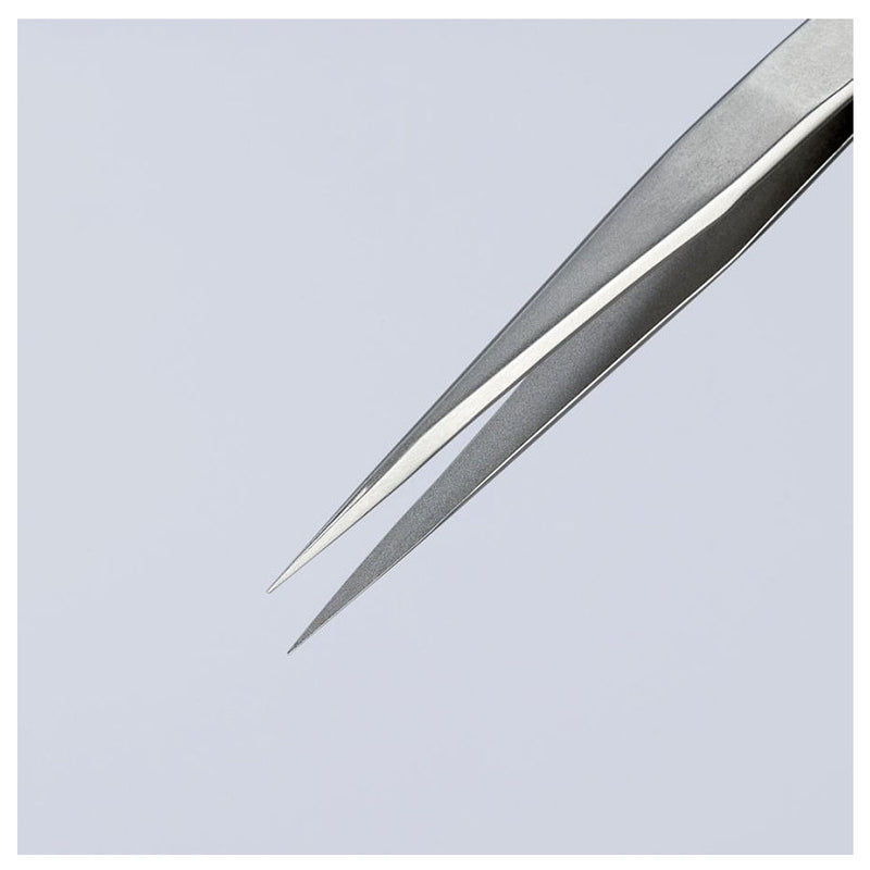 Nhíp gắp linh kiện điện tử, mũi siêu nhọn KNIPEX 92 21 02 kích thước đầu mũi 0.12 x 0.18mm