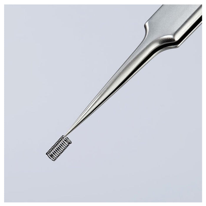 Nhíp gắp linh kiện điện tử, mũi siêu nhọn KNIPEX 92 21 03 kích thước đầu mũi 0.06 x 0.12mm