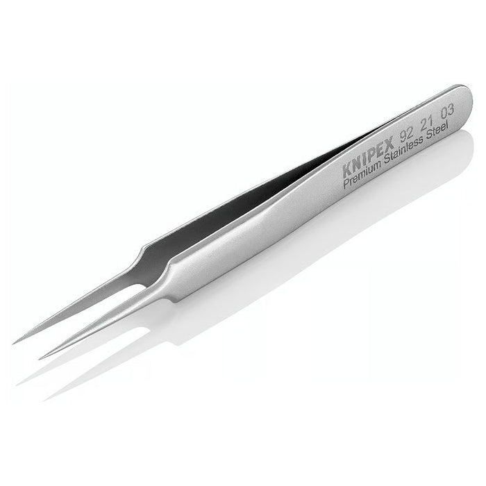 Nhíp gắp linh kiện điện tử, mũi siêu nhọn KNIPEX 92 21 03 kích thước đầu mũi 0.06 x 0.12mm
