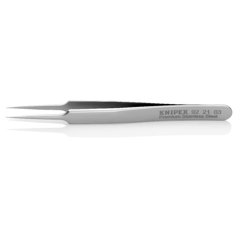Nhíp gắp linh kiện điện tử, mũi siêu nhọn KNIPEX 92 21 03 kích thước đầu mũi 0.06 x 0.12mm