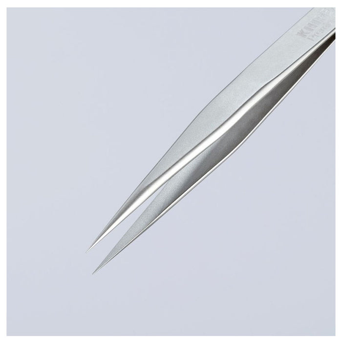 Nhíp gắp linh kiện điện tử mini, mũi siêu nhọn KNIPEX 92 21 04 kích thước đầu mũi 0.09 x 0.15mm