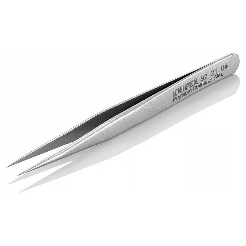 Nhíp gắp linh kiện điện tử mini, mũi siêu nhọn KNIPEX 92 21 04 kích thước đầu mũi 0.09 x 0.15mm