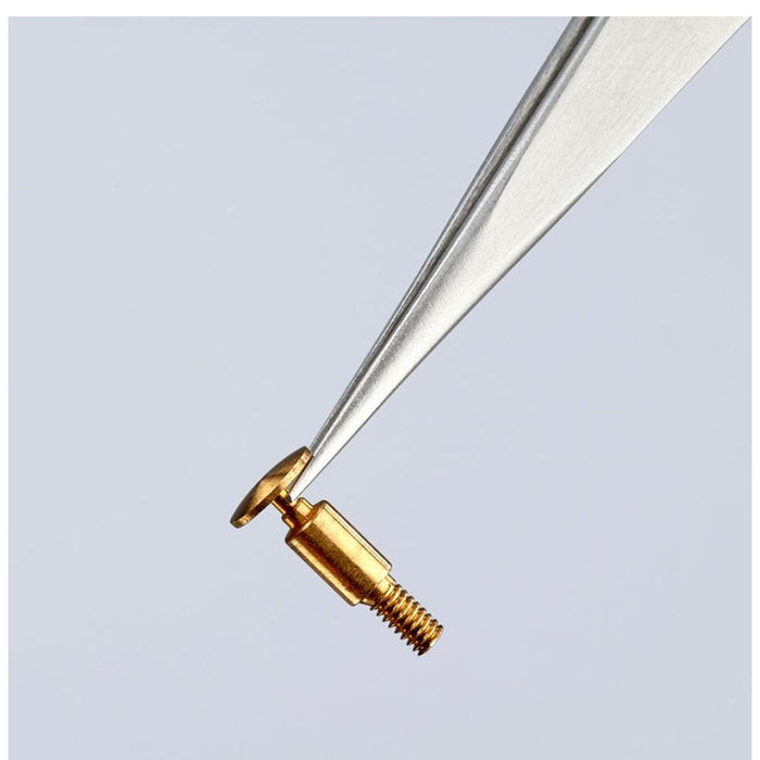 Nhíp gắp linh kiện điện tử dòng Universal, mũi nhọn KNIPEX 92 22 04 kích thước đầu mũi 0.3 x 0.5mm