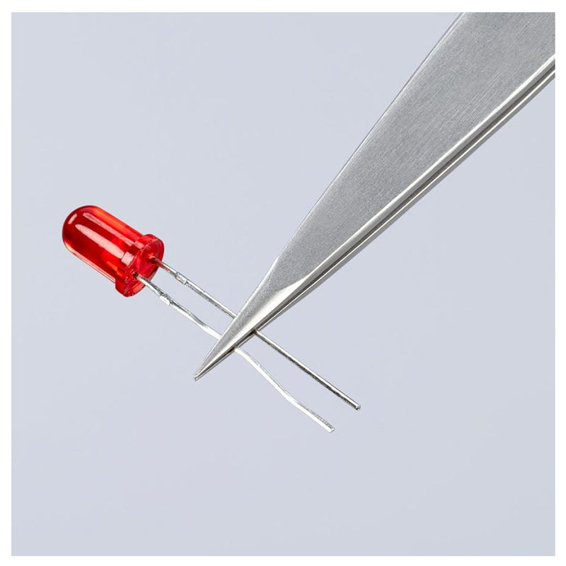 Nhíp gắp linh kiện điện tử dòng Universal, mũi siêu nhọn KNIPEX 92 22 06 kích thước đầu mũi 0.25 x 0.25mm