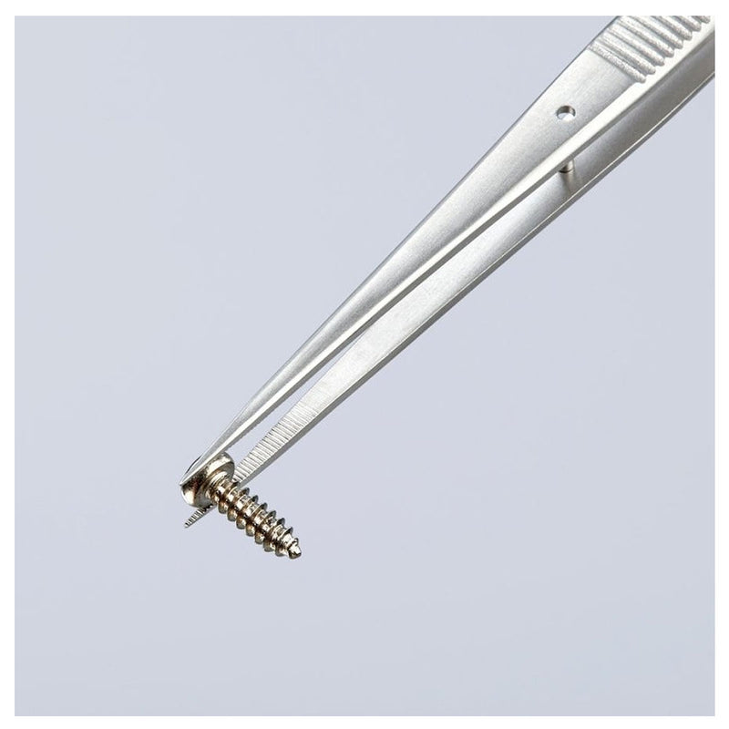 Nhíp gắp linh kiện điện tử dòng Universal, mũi nhọn KNIPEX 92 22 35 kích thước đầu mũi 0.5 x 0.5mm