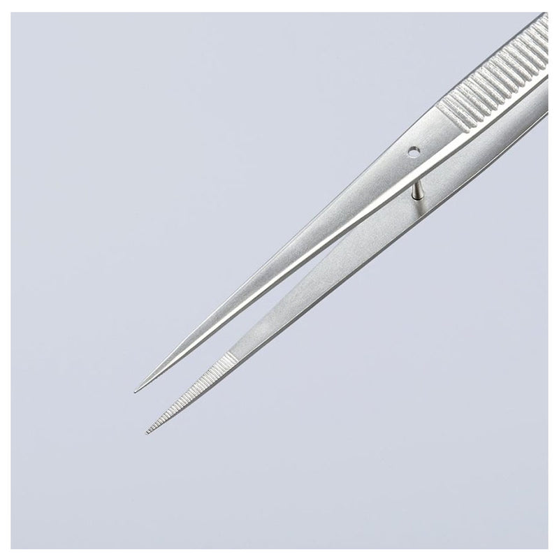 Nhíp gắp linh kiện điện tử dòng Universal, mũi nhọn KNIPEX 92 22 35 kích thước đầu mũi 0.5 x 0.5mm