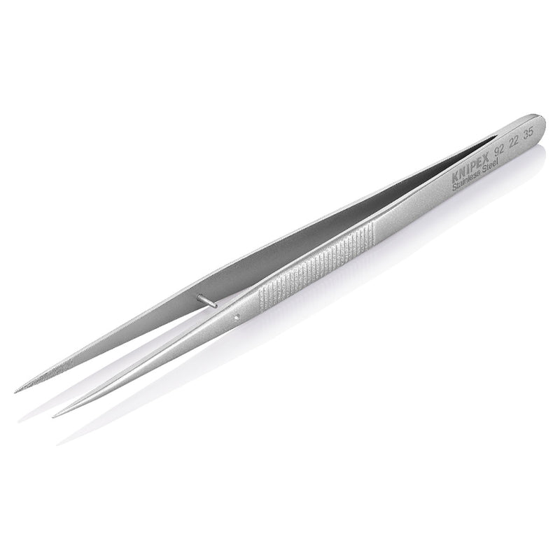 Nhíp gắp linh kiện điện tử dòng Universal, mũi nhọn KNIPEX 92 22 35 kích thước đầu mũi 0.5 x 0.5mm