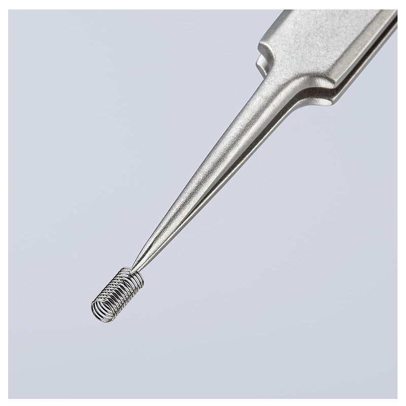 Nhíp gắp linh kiện điện tử, chất liệu Titanium, mũi siêu nhọn KNIPEX 92 23 01 kích thước đầu mũi 0.09 x 0.15mm