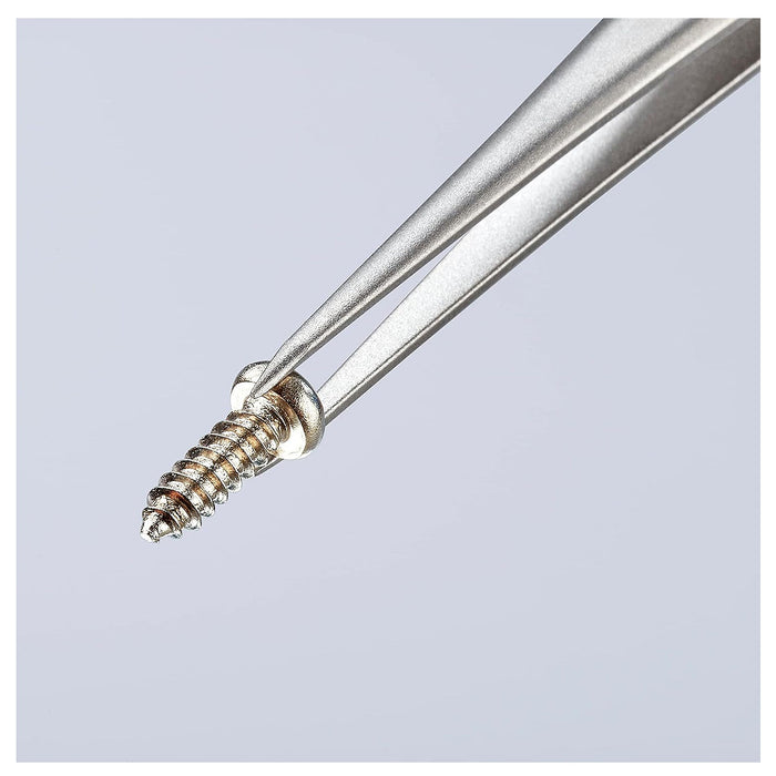 Nhíp gắp linh kiện điện tử, chất liệu Titanium, mũi nhọn KNIPEX 92 23 05 kích thước đầu mũi 0.6 x 0.8mm