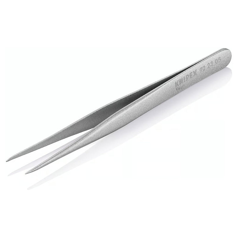 Nhíp gắp linh kiện điện tử, chất liệu Titanium, mũi nhọn KNIPEX 92 23 05 kích thước đầu mũi 0.6 x 0.8mm