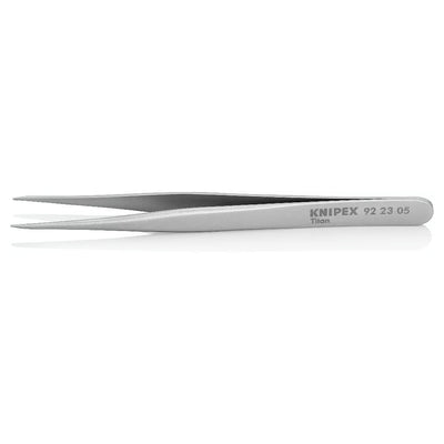 Nhíp gắp linh kiện điện tử, chất liệu Titanium, mũi nhọn KNIPEX 92 23 05 kích thước đầu mũi 0.6 x 0.8mm