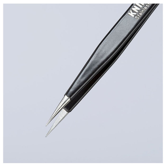 Nhíp gắp linh kiện điện tử chống tĩnh điện, mũi siêu nhọn KNIPEX 92 28 70 ESD kích thước đầu mũi 0.2 x 0.25mm