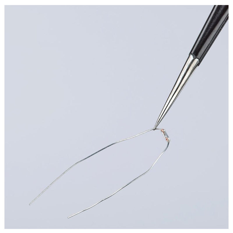 Nhíp gắp linh kiện điện tử chống tĩnh điện, mũi siêu nhọn KNIPEX 92 28 71 ESD kích thước đầu mũi 0.2 x 0.2mm