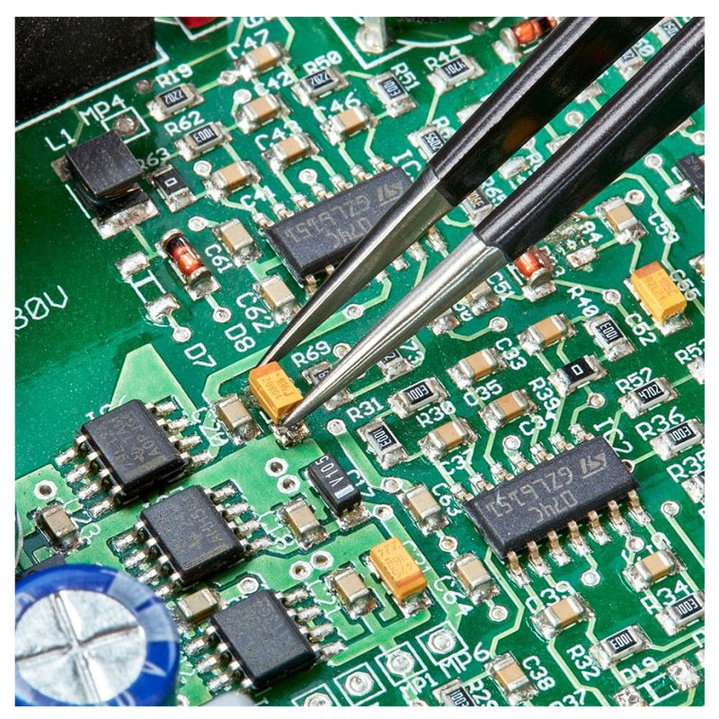 Nhíp gắp linh kiện điện tử chống tĩnh điện, mũi nhọn KNIPEX 92 28 72 ESD kích thước đầu mũi 0.4 x 0.5mm