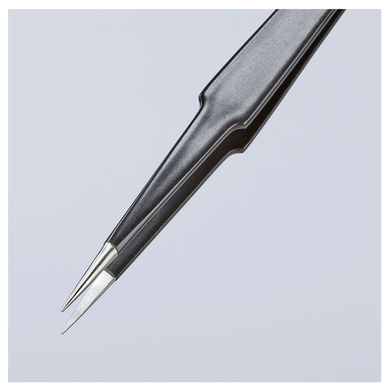 Nhíp gắp linh kiện điện tử chống tĩnh điện, mũi nhọn KNIPEX 92 28 72 ESD kích thước đầu mũi 0.4 x 0.5mm